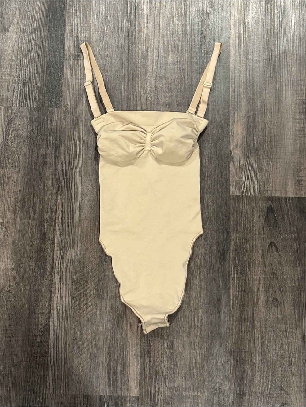 SKIMS Nude Seamless Bodysuit with Adjustable Straps
